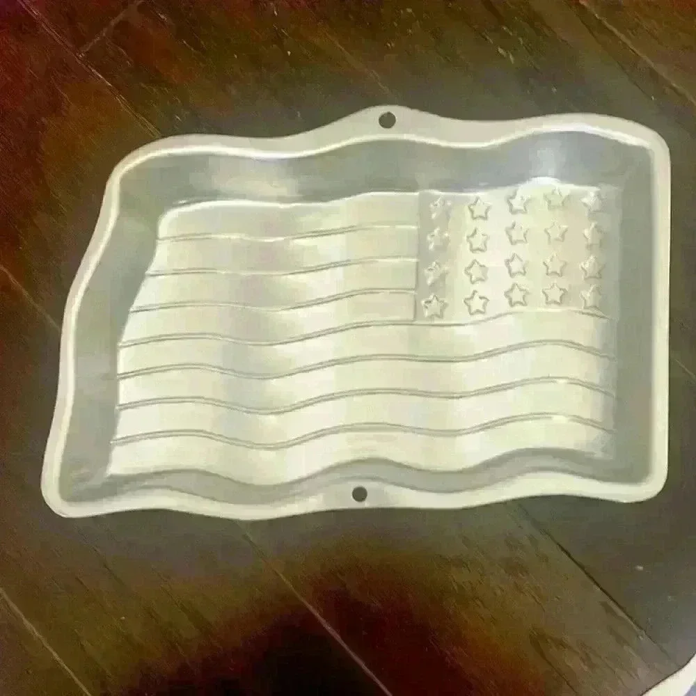Wilton Stars and Stripes Cake Pan with Instruction Booklet